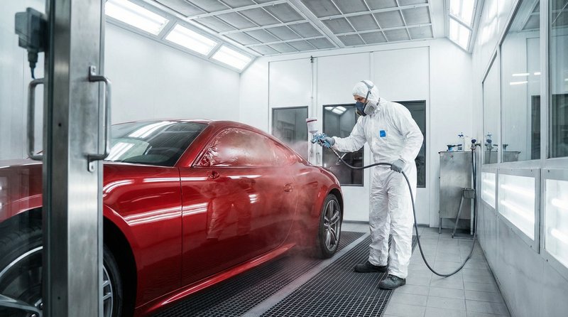 天美短视频：跑车喷漆改色